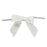 White Satin Pre-Tied Decorative Bows - 3" Wide, Set of 10