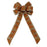 Fall Pumpkins Wreath Bow - 10" Wide, 18" Long Tails, Fall Decor, Orange, Beige, Sparkly