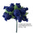 Royal Blue Artificial Silk Mini Roses - 12 Dozens, 144 Rosebuds Total