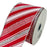 Red Silver Christmas Wired Ribbon - 2 1/2" x 10 Yards