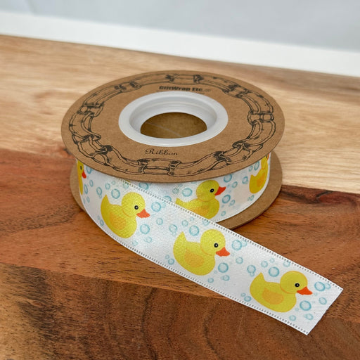 Rubber Duck Satin Craft Ribbon - 1" x 25 Yards