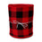 Buffalo Plaid Wired Ribbon Decoration - 4" x 10 Yards, Red & Black