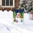 Large  Snowman  and Christmas Trees Decorative Garden Flag