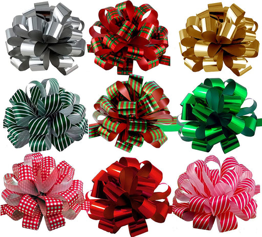 Wonderful Wholesales Curly Giant Bow Customized Brand Ribbon Pull Bow Print  Luxury POM POM Christmas Bow Ribbons Pull Bow - China Valentine's Day Gift  Bows and Assorted Metallic Gift Bows price