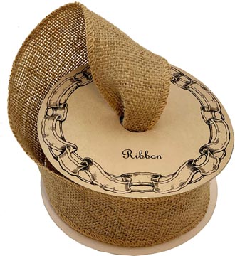 Bleached White 5/8 x 25Y - Cotton/Linen Ribbon [C586-02] - $4.99 :  , Burlap for Wedding and Special Events