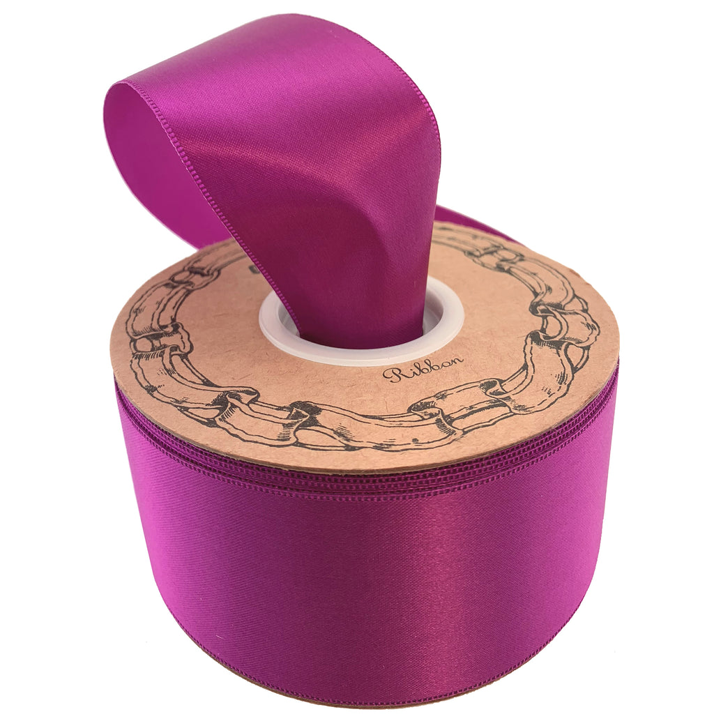 OFFRAY SPOOL SATIN LIGHT PINK RIBBON - 1/8 in - 10 YARDS